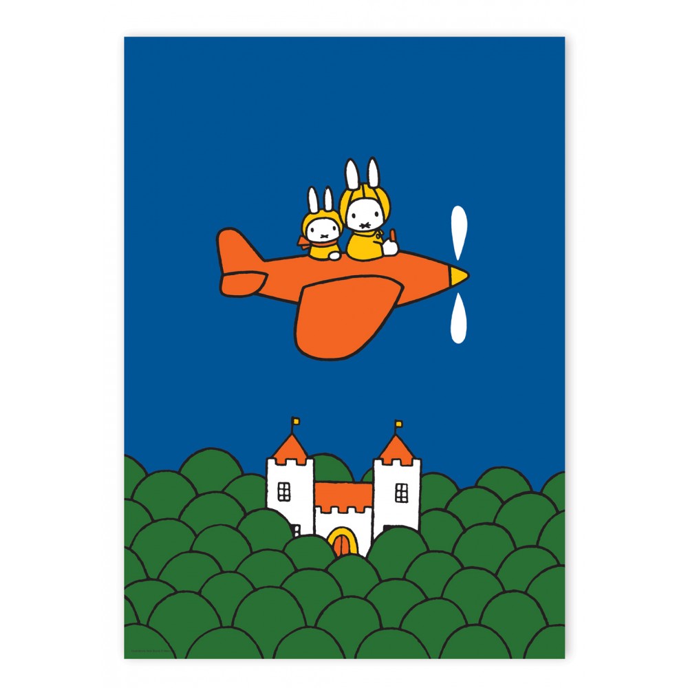 Plakatas, kiškutė Miffy skrenda